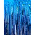 thumbnail image 1 of Cortinas con flecos de oropel metálico de 91 cm x 30 cm para fondo de fotos de fiestas y decoración de bodas (azul marino, 3 unidades), 1 of 2