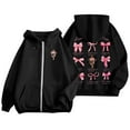 thumbnail image 4 of TINZ Veste à Capuche Décontractée à Manches Longues avec Poche Zippée et Cordon de Serrage pour Femmes, Sweat à Capuche en Rayonne, 4 of 5