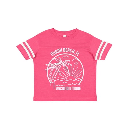 

Inktastic Summer Vacation Mode Miami Beach Florida Gift Toddler Boy or Toddler Girl T-Shirt