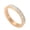 Rose Gold, variant on Two Rows Cubic Zirconia Rings for Women Dainty Band Stainless Steel Engagement Foldable Promise Personalized Gift Jewelry Silver 12