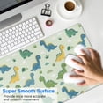 thumbnail image 4 of Long Mouse Pads for Desk,LightGreen Cartoon Dinosaurs Clouds Desk Mats on Top Of Desks, Desk Mouse Pad Extra Large with 3mm Non-Slip Base and Stitched Edge for Gaming,Work,Home 35.4"x15.7", 4 of 5