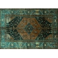 thumbnail image 1 of Ahgly Company Indoor Rectangle Persian Turquoise Blue Traditional Area Rugs, 2' x 3', 1 of 4