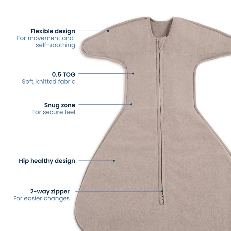 Halo SleepSack SwaddleStretch, Newborn, Mushroom photo 3