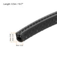 thumbnail image 2 of Uxcell 0.5mx8mmx15mm Rubber Edge Trim Deck Edge Protector U Channel Guard Corner Seal Strip Black, 2 of 5