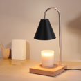 thumbnail image 3 of Lámpara de aromaterapia, lámpara de cera derretida, lámpara de vela derretida, lámpara de regalo para mesita de noche, lámpara de madera con atenuación temporizada, arte sin fuego,, 3 of 5