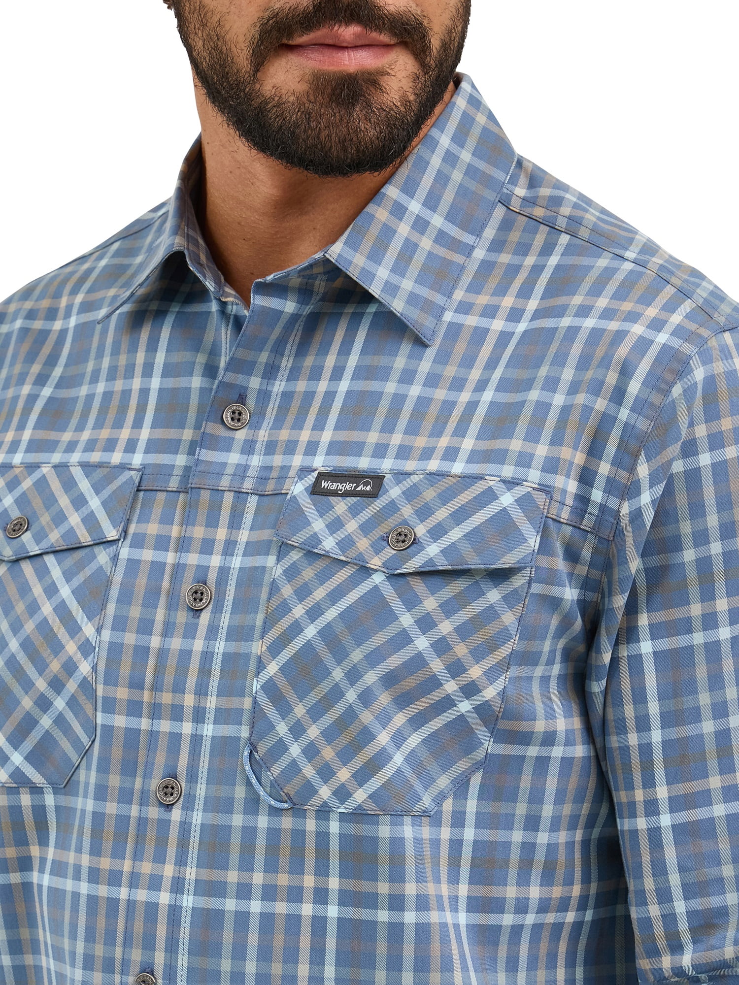 Wrangler Mens Long Sleeve Outdoor Shirt