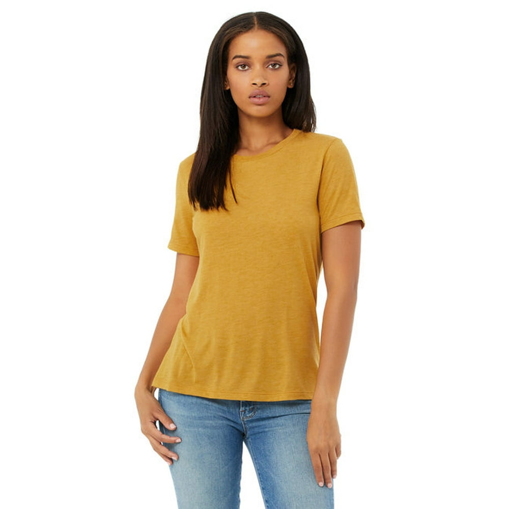 bella canvas mustard yellow shirt
