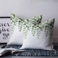 thumbnail image 2 of Sage Green Eucalyptus Leaves 26x26 Pillow Covers Set of 2, Spring Country Botanical Throw Pillow Covers Decorative Couch Cushion Case, Microfiber Square Pillowcases for Bedroom Car Living Room, 2 of 7