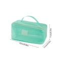 thumbnail image 3 of LEHOZIHEQ Mesh Cosmetic Bag, Foldable Travel Toiletry Bag, Transparent Mesh, Foldable Lightweight Build, Multi-Use Storage For Cosmetics Travel Supplies, 3 of 6