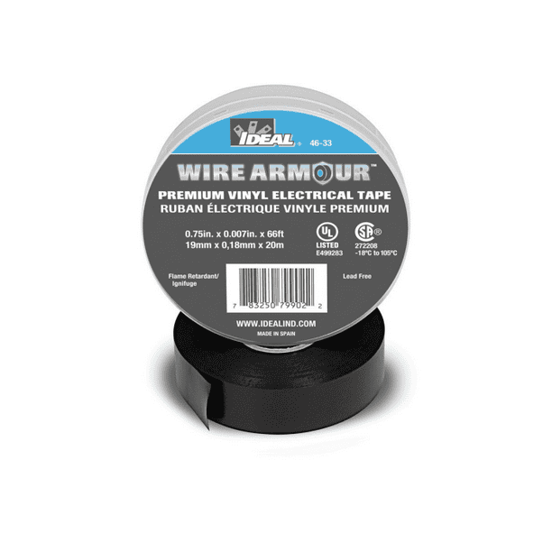 Ideal 46-33 Black 7 Wire Armour Professional Vinyl Electrical - Walmart.com
