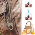 thumbnail image 2 of **"2-Pack Metal Keychain Lighter with Adjustable Cotton Rope, Waterproof & Durable for Camping, Hiking, Travel, Outdoor Activities, Car & Home Use"**, 2 of 9