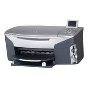HP Photosmart 2610 All-in-One - Multifunction printer - color - ink-jet - Legal (8.5 in x 14 in) (original) - Legal (media) - up to 30 ppm (copying) - up to 30 ppm (printing) - 150 sheets - 33.6 Kbps - USB, LAN