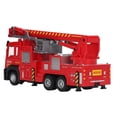 thumbnail image 3 of Ladder Car Toy, 1:32 Sturdy Ladder Car Model Retractable Ladder Bright Colors Alloy  For Outdoor For Kids, 3 of 8