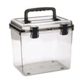 thumbnail image 1 of Bunblic Camera Case Airtight Bin Accessories with Handle Practical Multifunctional with Lid Container Portable Storage Box Transparent, 1 of 8