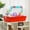 23.5" Red, variant on Demi Bonn 18.5" Hamster Cage Starter Kit, 2-Level Small Animal Habitat with Exercise Wheel, Water Bottle, Food Dish & Ladder, Red