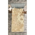 thumbnail image 3 of Ambesonne Cream Quilted Bedspread Set 2 Pcs, Antique Treasure, Twin Size, Cream, 3 of 3