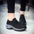 thumbnail image 5 of Women's Slip-On Walking Shoes - Breathable Mesh Sneakers with Comfort Cushion for All-Day Wear and Leisure, 5 of 12