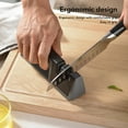 thumbnail image 3 of Knife Sharpener, Efficient 2 Stages Manual Knife Sharpener Multipurpose  For Kitchen Knives, 3 of 7