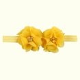 thumbnail image 2 of Zwiiyzr Bows for Girls Headbands Toddler Cute Bowknot Flower Solid Color Baby Headdress Elastic Band Hair Band Hair Accessories for 0-3 Years Yellow, 2 of 4