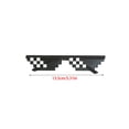 thumbnail image 2 of Mosaic Pixel Sunglasses For Groomsmen, Integrated Double Row Mosaic Design, Wedding Party & Bachelor Party Decoration, 2 of 2