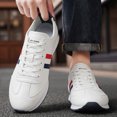 thumbnail image 6 of Men's Lace-Up Striped Low Top Retro Casual Sneakers, 6 of 7