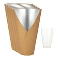 thumbnail image 4 of 5 Pieces Flower Bouquet Box Floral Arrangement Holder Gift Packaging with Waterproof Liner for DIY Craft Projects, 4 of 9