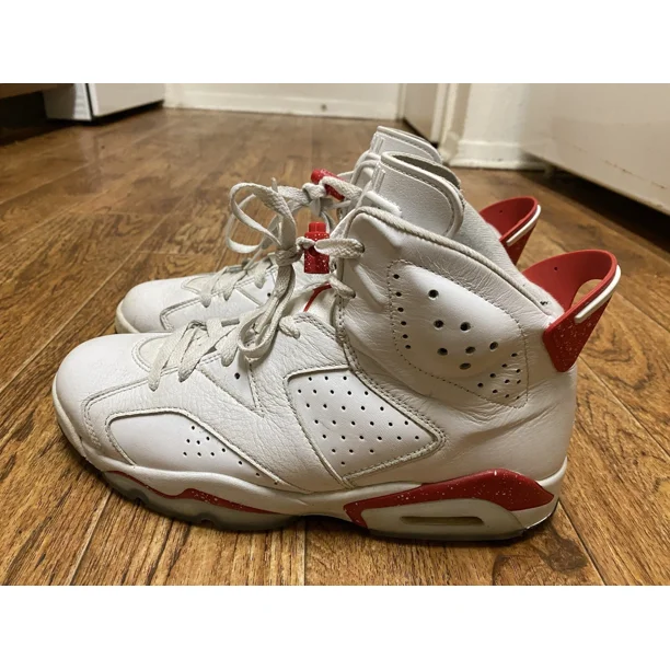 Ni - ke Men’s Sz 8.5 Air Jordan 6 Retro Red Oreo CT8529-162 Basketball Shoes??????
