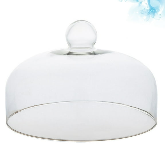 PTOOTP Transparent Round Food Cover Glass Protector, 1 Piece, Kitchen Food Storage Lid, Dust and Shield