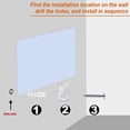 thumbnail image 3 of 30 Pack Crystal Clear Mirror Holder Clips, Plastic Mirror Holder Clips, Glass Retainer Clips Kit for Fixing Mirror,Mirror Hanging Kit Plastic with Screw and Anchor (Clear), 3 of 6