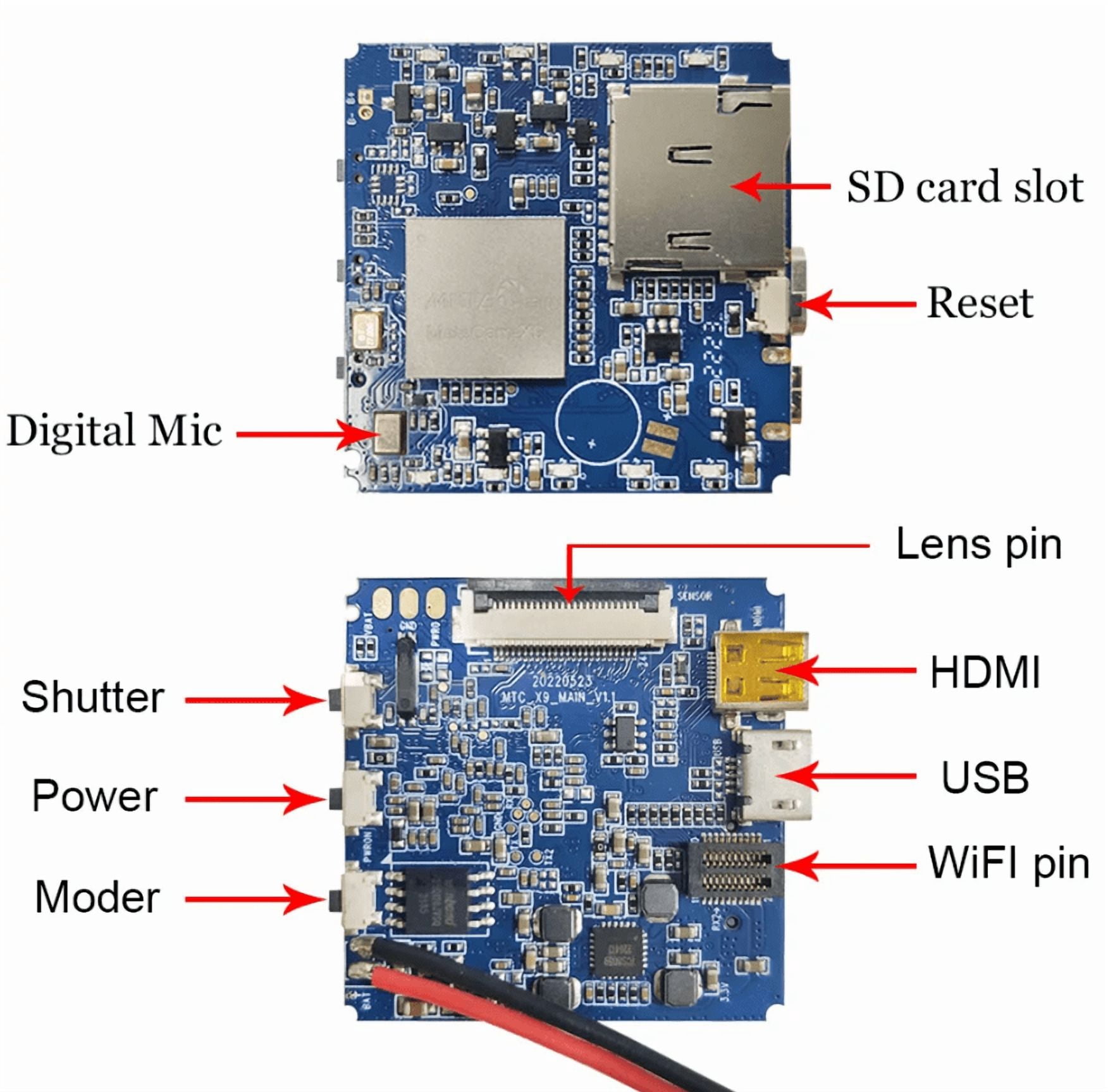 MateCam Mini Camera X9 4K 60FPS IMX258 Small Wifi Webcam Security Surveillance W/ Subminiature Vigilancia Cameras Module Lens