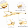 thumbnail image 3 of 3Pcs Tie Clips for Men, Tie Bar, Necktie Tie Bar Clip Set for Regular Ties Necktie for Wedding Anniversary Business Best Gift Skiny Necktie Meeting, Black & Gold & Sliver, 3 of 7