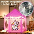 thumbnail image 4 of CJC Princess Castle Playhouse Tent for Girls, Indoor & Outdoor Large Kids Play Tent for Imaginative Games, 55"x53", 4 of 11