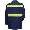 thumbnail image 3 of Red Kap Men's Long Sleeve Enhanced Visibility Cotton Work Shirt, 3 of 4