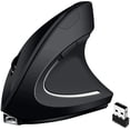 thumbnail image 1 of Rechargeable wireless Ergonomic Mouse, Optical Vertical Laptop Mouse with 4 Adjustable DPI 800/1200/2000/3200, 6 Buttons USB Computer Mouse, 1 of 5