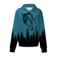 thumbnail image 5 of IMENGL Women's Hoodies Sweatshirts Casual Long Sleeved Horse and Printed Oversized Loose Fit Essentials Hoodie,S-XXL, 5 of 5