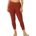 thumbnail image 2 of TheLovely Women & Plus Premium Cotton Mid-High Banded Waist Capri Leggings, 2 of 2