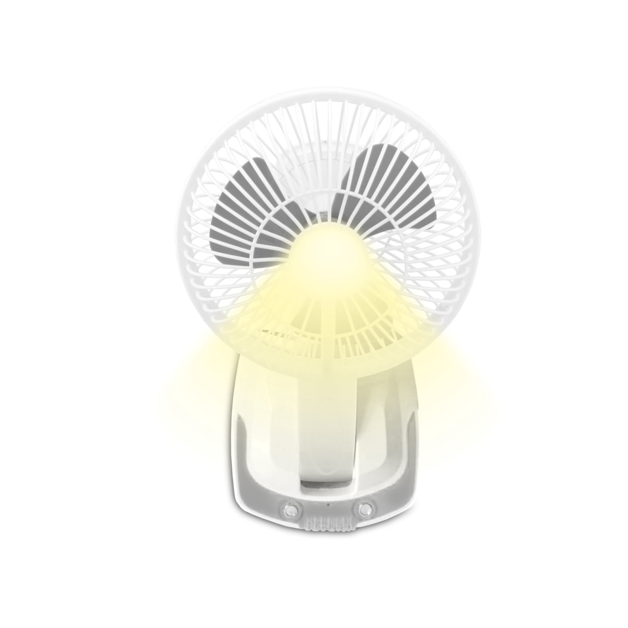 Technical Pro Rechargeable Desk Wall Fan with LED Lamp Power Bank Adjustable Tilt