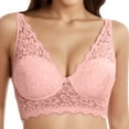 thumbnail image 3 of Sngxgn Bras for Women - Bralettes for Women with S upport(Pink,XXL), 3 of 3