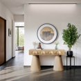 thumbnail image 4 of Meridian Furniture Bracciano Natural Oak Veneer Console Table, 4 of 9