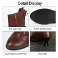 thumbnail image 7 of Women's Victorian Ankle Boots - Mid Calf, Round Toe, Black Boots with Chunky Heel & Lace Up Detail,40, 7 of 7