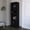 Black, variant on Bar Cabinet with Built - in Wine Rack / Great for Entertaining at Home