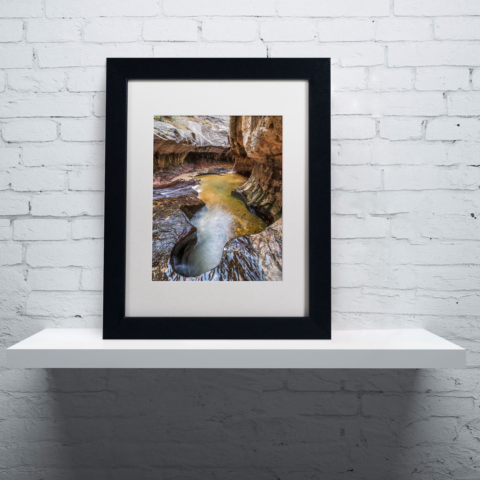 Trademark Fine Art "Subway 14mm" Canvas Art by Pierre Leclerc, White Matte/Black Frame