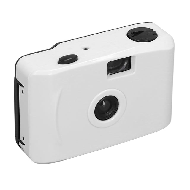 Cámara de película reutilizable de 35 mm, cámara de película liviana retro vintage para sesión de fotos, con estuche impermeable, velocidad de obturación 1/100 s f/9 lente de
