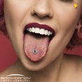 thumbnail image 6 of Body Candy 14G Christmas Tongue Ring - 316L Steel Straight Barbell Winter Holiday Wiener Dog Tongue Piercing for Women Men, 6 of 8