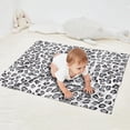 thumbnail image 2 of White and Gray Of Leopard Print Blanket,Comfortable Soft Flannel Throw Blanket,All Season,Warm Lightweight Blankets for Sofa Bed Couch Living Room Chair,30"x40", 2 of 4