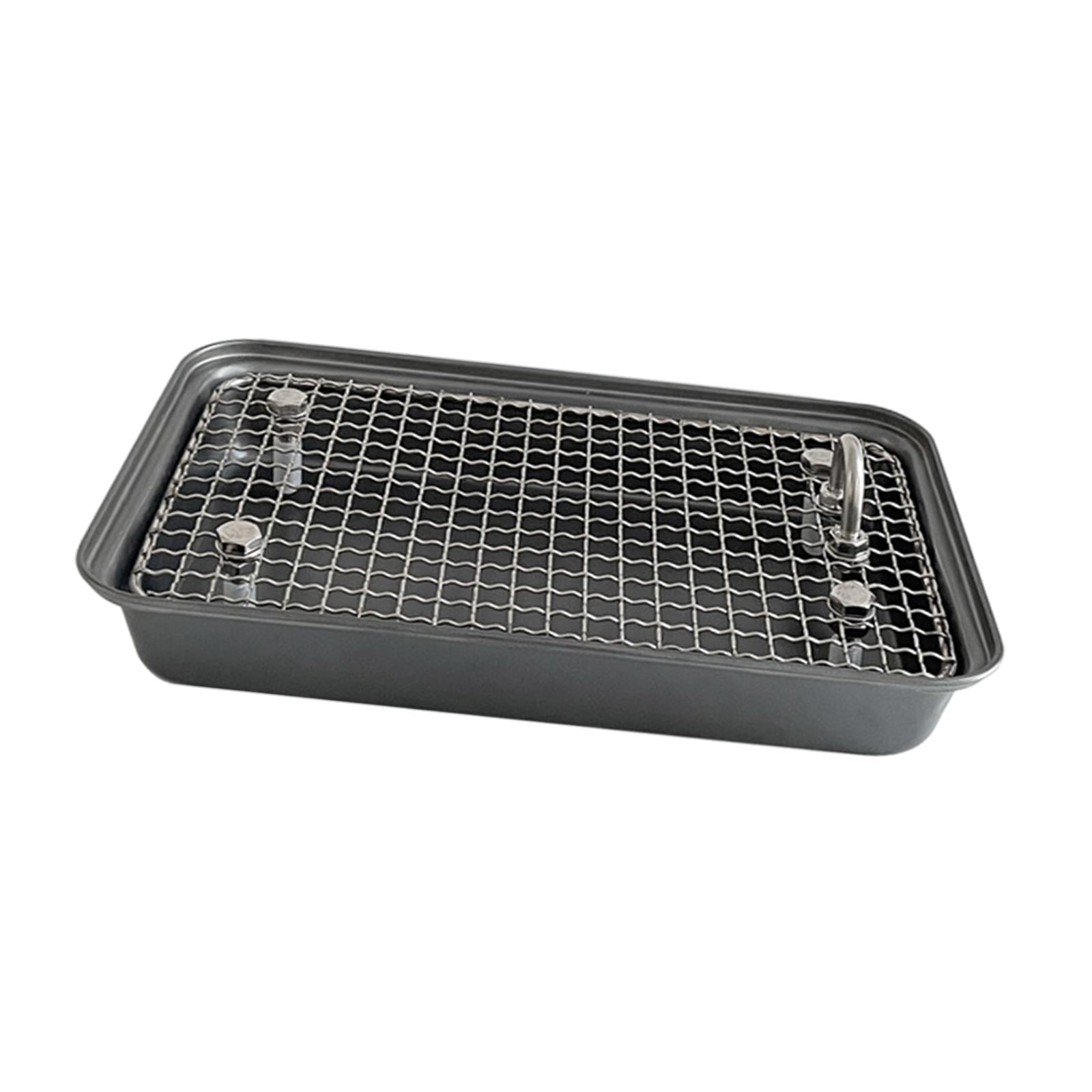 Small Animal Cage Toilet Rabbit Litter Toilet Easy to Clean with Grid for Rabbit Bunny Guinea Pig Chinchilla Cage Accessories Gray