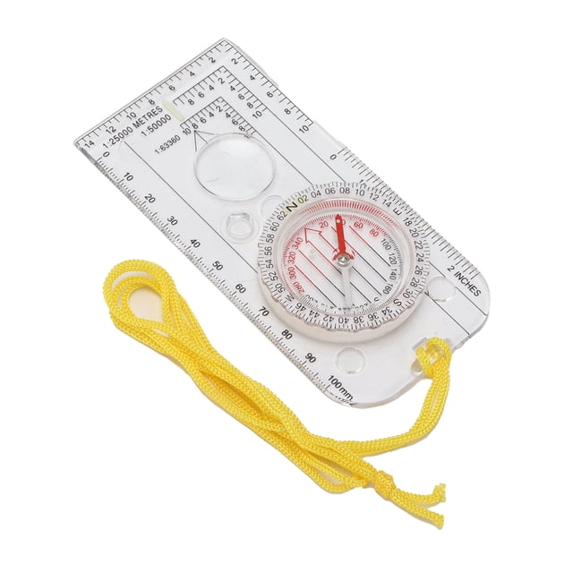 Sonew Compass Multi‑Function Acrylic Compass Hiking For Camping For Travel Hiking