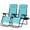 Green Stripe, variant on Nazhura Adjustable Zero Gravity Chair with Pillow and Cup Holder - Set of 2 Khaki