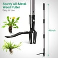 thumbnail image 2 of Metal Weeder，Stand Up Weed Puller Tool with Long Handle – Heavy-Duty All-Metal Weeder with Upgraded Pincer Claw – Pull Weeds from The Root Without Bending, Pulling, or Kneeling, 2 of 4