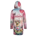 thumbnail image 2 of Hello Valentine’s Day Golden Retriever Flower Crown Romantic Pink Floral All Over Print 3D Hooded Duffle Toggle Coat Goldens Dog Lover Gifts Idea - 00031, 2 of 6